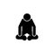 Man, bend, head, knee icon. Element of man squatting icon for mobile concept and web apps. Detailed Man, bend, head, knee icon can