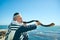 Man Blowing Shofar, High Holidays