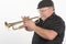 Man Blowing Trumpet