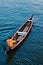 Man in boat. Kerala backwaters