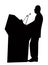 A man body silhouette vector art work