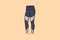 Man and Boys Bottom Wear Jogger vector illustration. Sports and Fashion objects icon concept. Men active trouser with compression