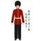 A man in a British folk retro costume. Culture and traditions of Great Britain. Illustration