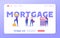 Man Buying House with Key, Shaking Hands with Real Estate Agent, Woman Calculating Mortgage Rates. Concept of Mortgage Loan, Real