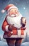 man christmas home male santa merry holiday cute mug claus household. Generative AI.