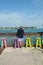 Man colorful stools Atlantic Ocean Key West summer