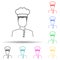 man cook multi color style icon. Simple glyph, flat vector of proffecions icons for ui and ux, website or mobile application