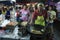 Man cooking rice cake at PJ Pasar Malam