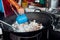 Man cooks at Kimberly Street Food Night Market