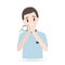 Man Coughing, sneezing icon. Medical concept