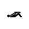 Man, crossed, leg, lying icon. Element of man squatting icon for mobile concept and web apps. Detailed Man, crossed, leg, lying