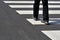 Man crossing street