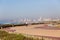 Man Cycling Beachfront Ocean Promenade