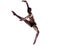 Man dancer gymnastic jump