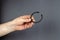 A man demonstrates Locking Ring against a gray background. New M