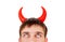 Man with a Devil Horns