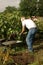 Man digging his allotment