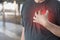 Man disease chest pain suffering Heart attack