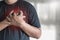 Man disease chest pain suffering Heart attack