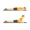 Man doing back extension exercise. Back stretch