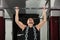 Man Doing Pull-ups On Horizontal Bar