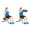 Man doing Seated Dual front raises exercise