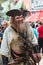 Man Dressed In Elaborate Pirate Costume Mills About Halloween Parade