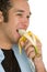 Man Eating Banana