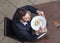 Man Eating Penne Pasta