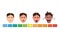 Man emotions Angry power scale