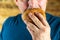 Man Enjoying Burger