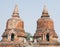 Man entering the ruins of old temple in Bagan, Myanmar