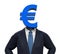 Man with Euro Symbol Head