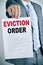 Man with an eviction order