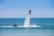 Man exibition on flyboard