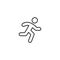 Man fast run icon  rush icon. Vector illustration on white background eps 10