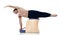 Man fitness pilates exercices isolated