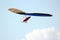 Man flying on a hang glider