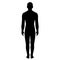 Man full length silhouette vector illustration