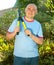 Man with garden pruner