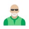 Man with gray beard avatar icon