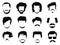 Man hairstyle vector