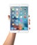 Man hand holding the iPad mini 3 retina