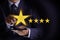 Man Happy Customer give Five Star Rating Experience Customer se