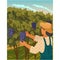 Man harvesting at vineyard field cartoon vector