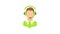 Man with a headset icon animation