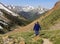 A Man Hiking the Silver Creek Trail