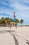 Man Hits Jump Serve In Pickup Miami Beach Volleyball Game