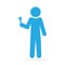 Man holding microphone icon
