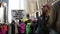 A man holds an anti-trump sign at the Women`s March 2017